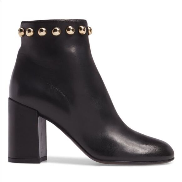 Agl Shoes - AGL Leather Studded Block Heel Ankle Boots. Size 7, NIB